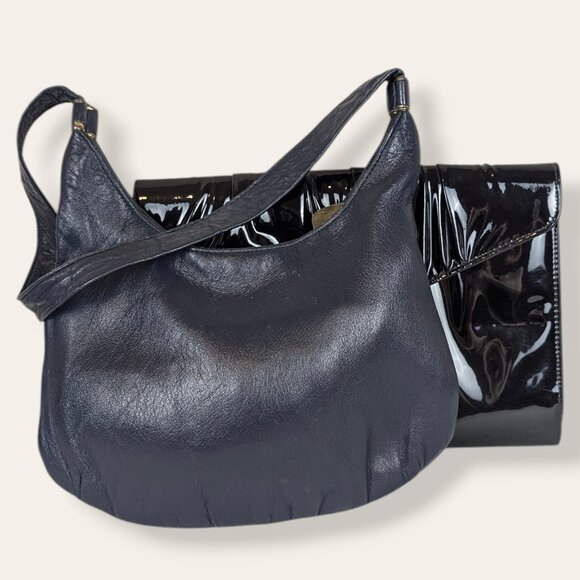 Handbags - Set of 2 Vintage Purses (Leather/Patent Leather)